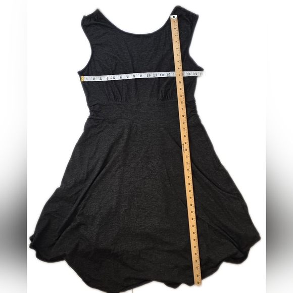 Prana Charcoal Midi Dress Xl Cotton Blend, All Seasons - Picture 8 of 12